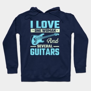 i Love One Woman and Several Guitars Hoodie